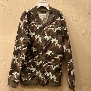NWT Gymboree boys jacket, camo, size L 10/12